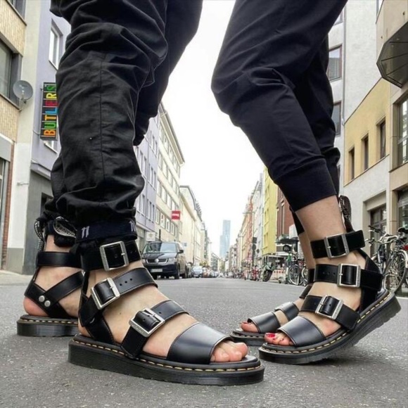 Rick Owens x Dr. Martens Leather Gryphon Gladiator Sandals Women's 8 Men… - Picture 3 of 14